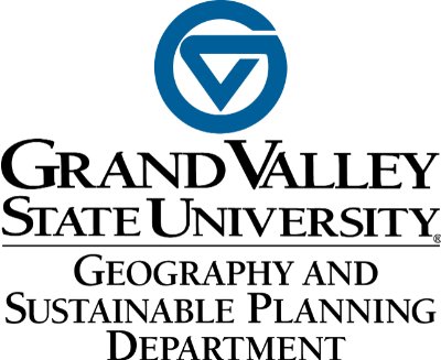 GVSU Geography and Sustainable Planning Logo